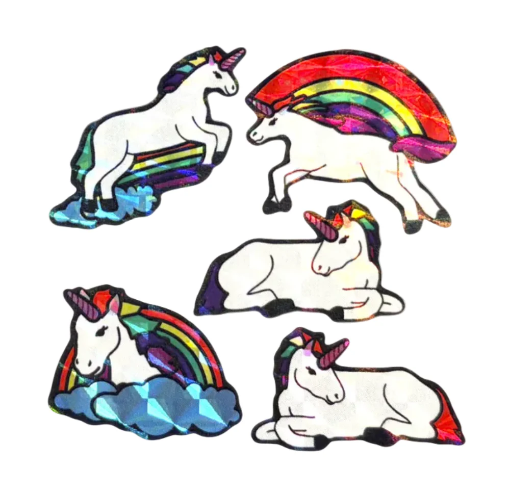 Sticker Garden Sheet Prism Rainbow Unicorn - Image 2