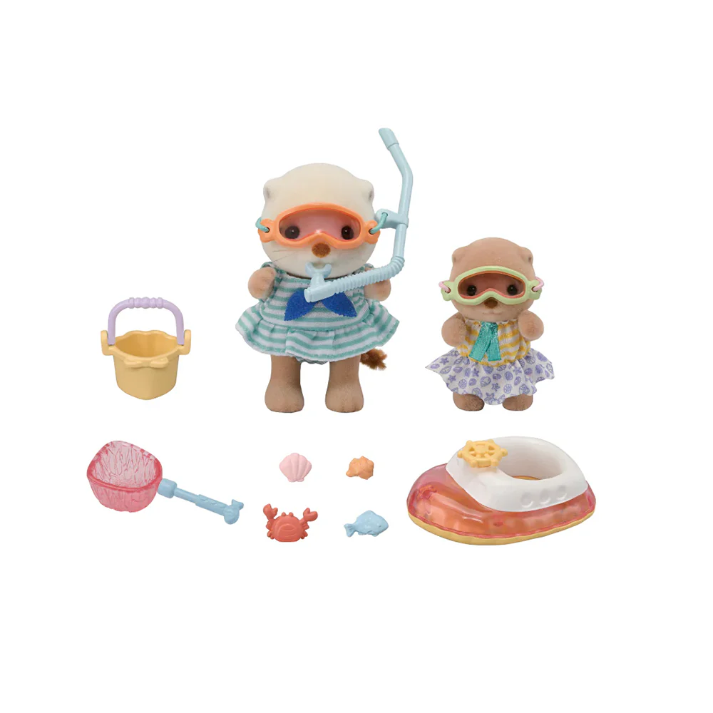 Sylvanian Families Sea Otter Sisters Splashy Snorkel Set - Image 2