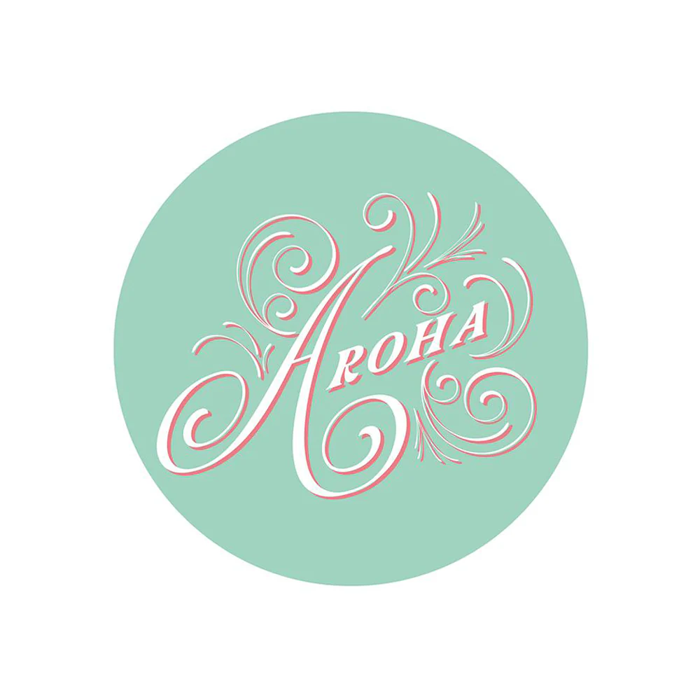 Te Reo Ceramic Coaster Aroha