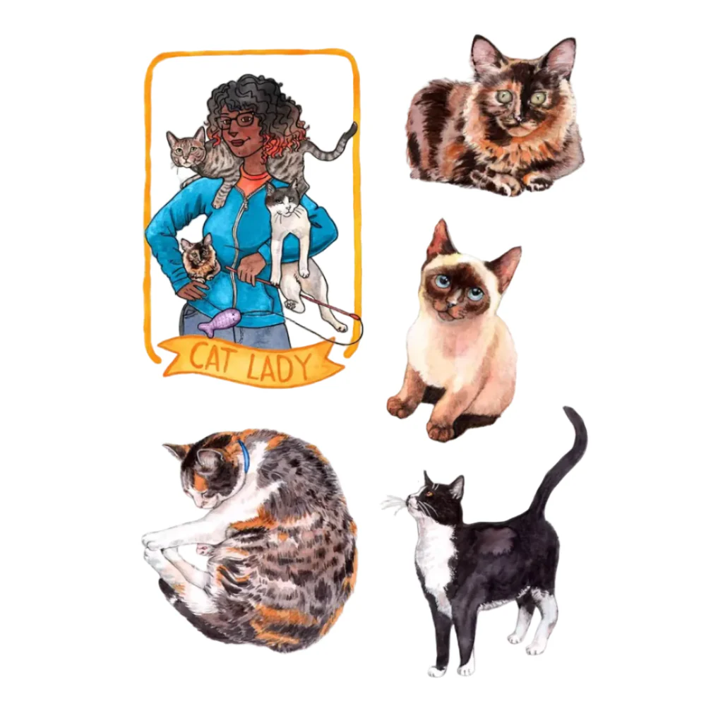 The Cat's Meow Sticker Book - Image 2