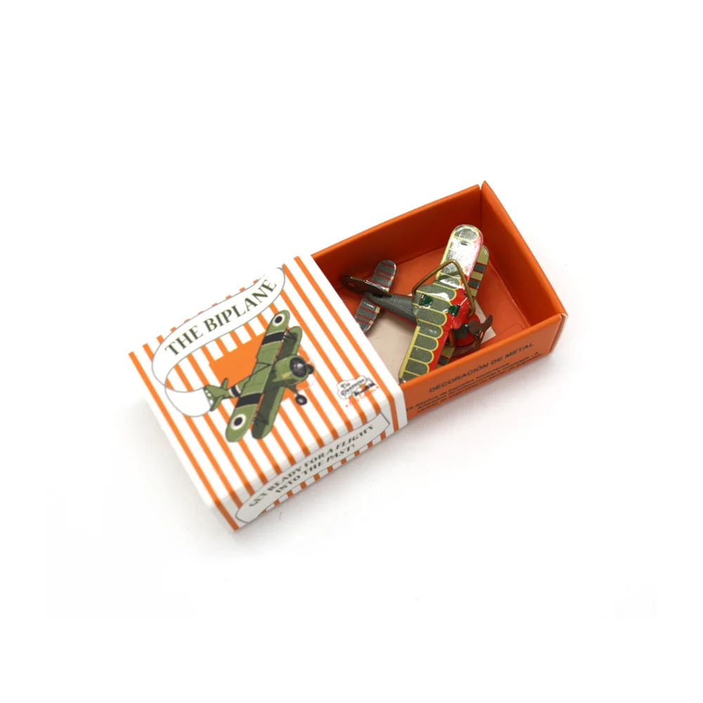 The Biplane Tiny Tin Plane Assorted - Image 2