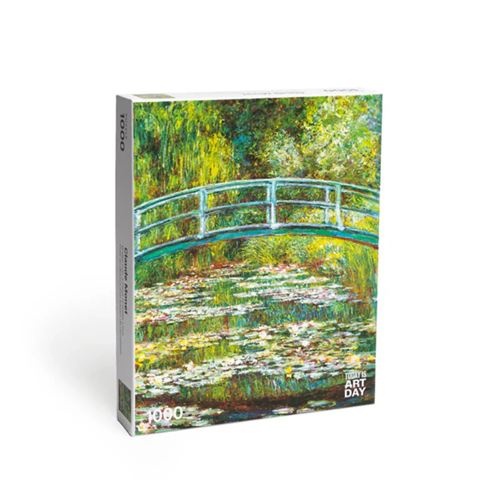 Today Is Art Day 1000 Piece Puzzle Claude Monet Bridges And Waterlillies