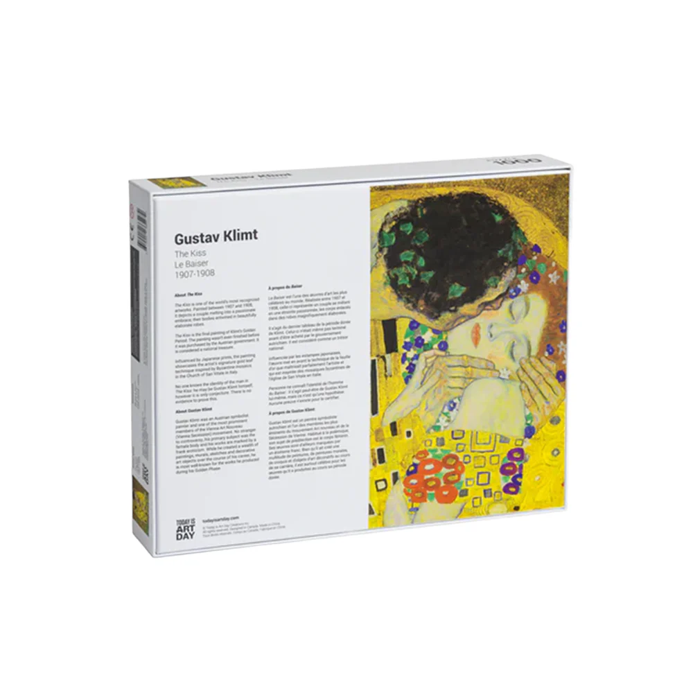 Today Is Art Day 1000 Piece Puzzle Gustav Klimt The Kiss - Image 4