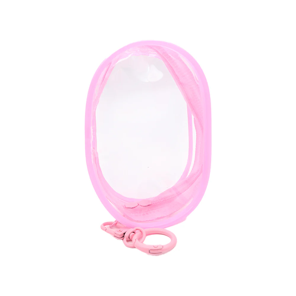 Trinket Pouch with Keychain Pink