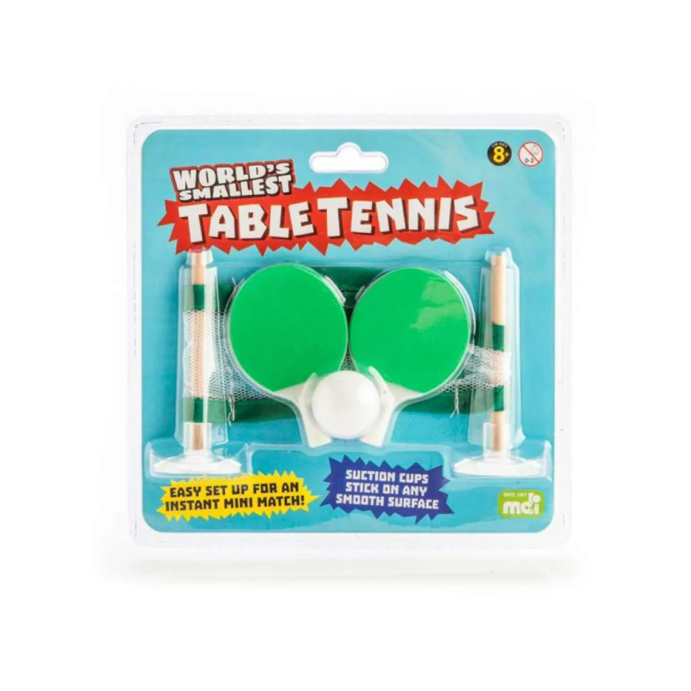 World's Smallest Table Tennis Set